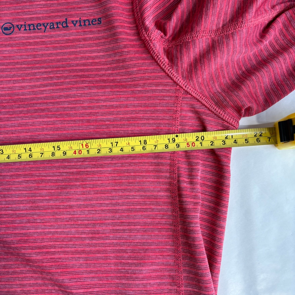 Vineyard Vines OTG Sankaty 1/4 Zip Pullover Men’s M Red Blue Performance Golf - Picture 11 of 13